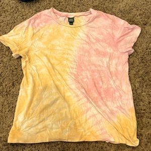 Tie died pink and orange tee shirt